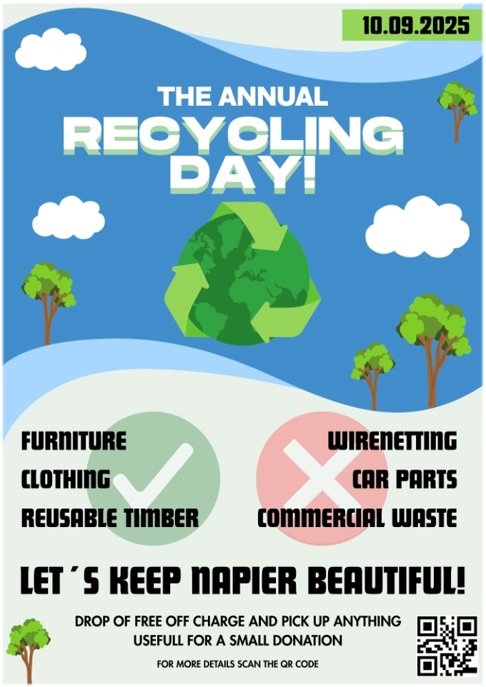 Redesigned annual recycling day poster